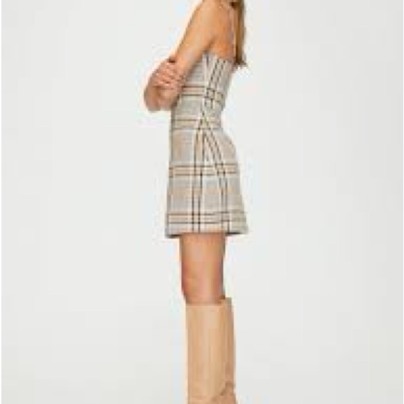 WILFRED Aritzia Isabelle Plaid Mini Dress - Size 10 - New! - Picture 5 of 8